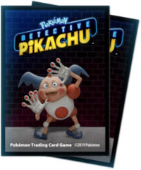 Ultra Pro Standard Size Pokemon Sleeves - Detective Pikachu Mr. Mime - 65ct